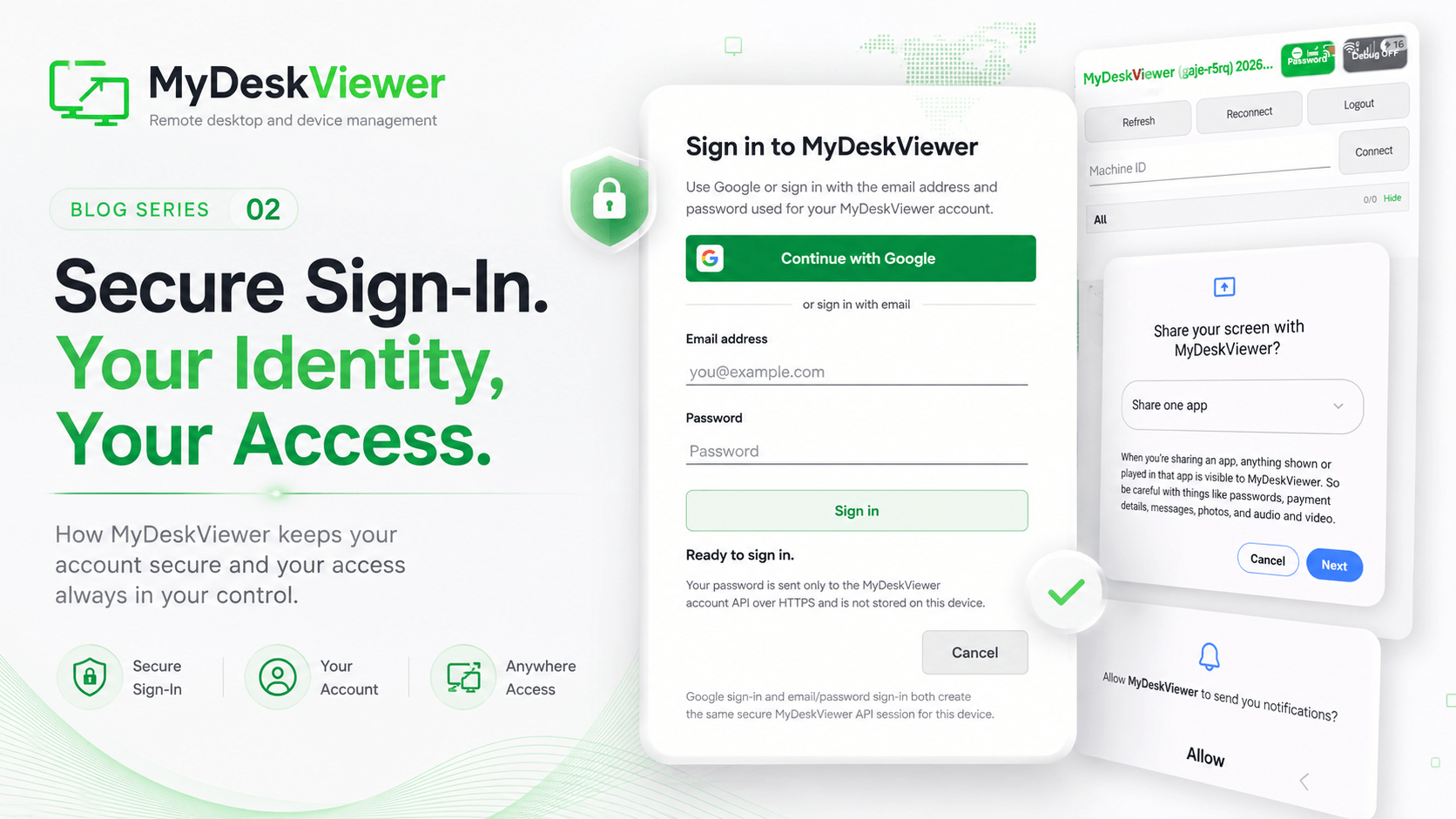 From a simple prototype to secure sign-in