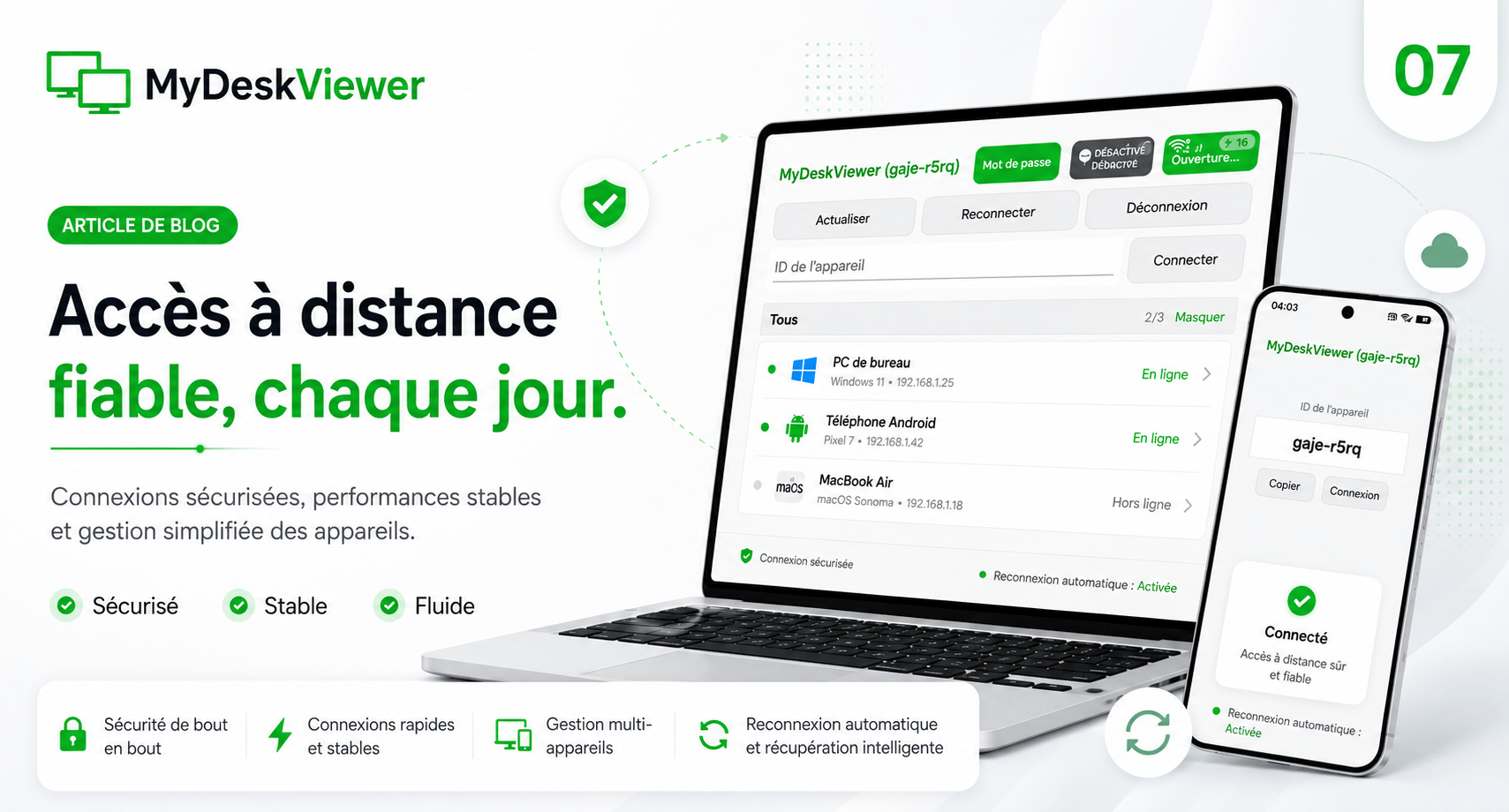 Moins de nouvelles fonctions, davantage de fiabilité